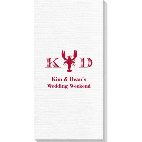 Initial Lobster Deville Guest Towels